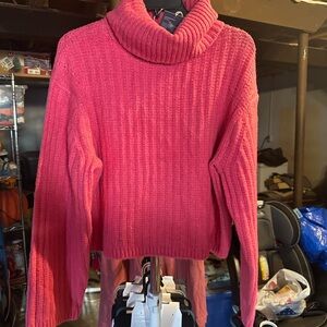 Universal Thread Vibrant Pink Turtleneck Sweater